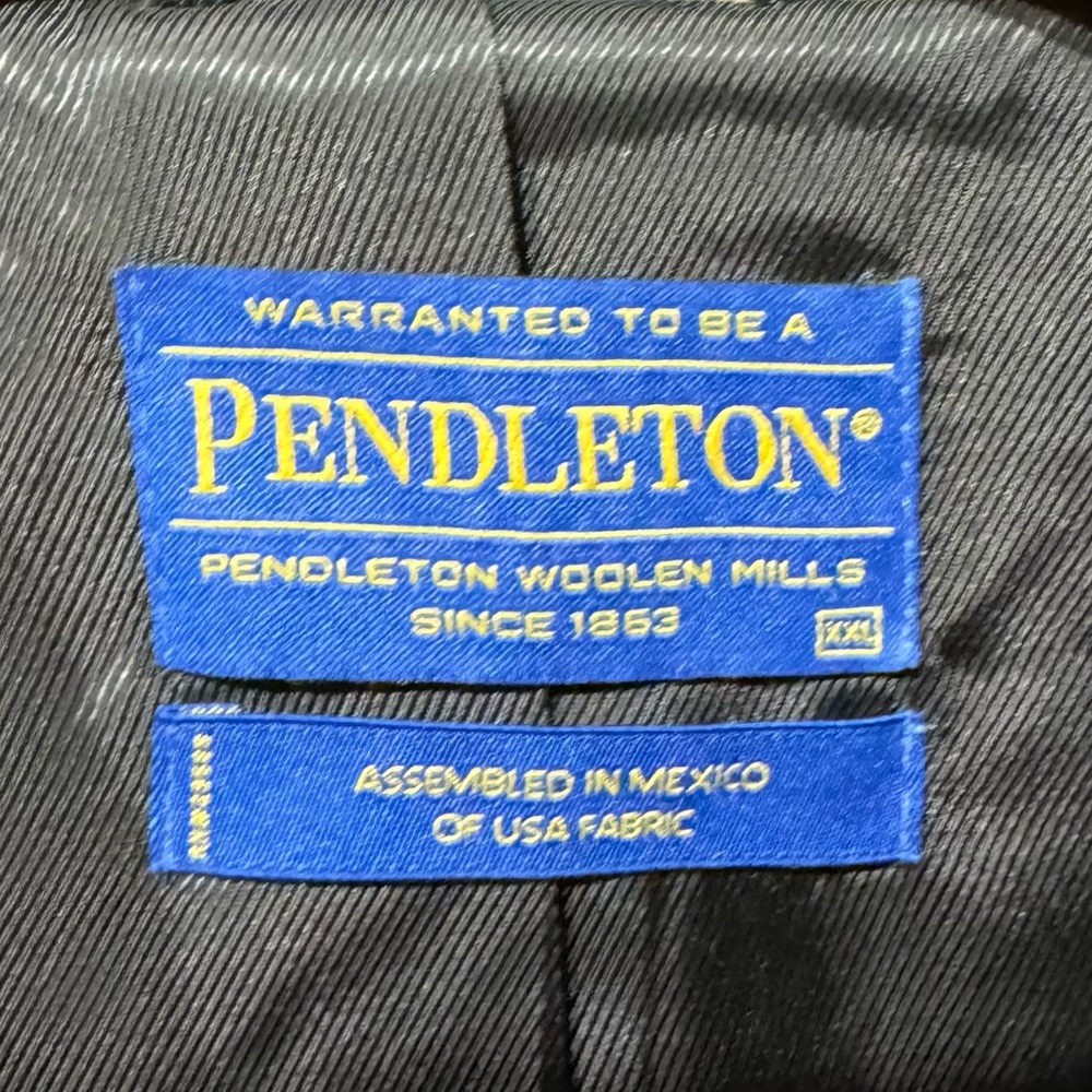 Pendleton Camel Color Herringbone Wool Coat. - image 2